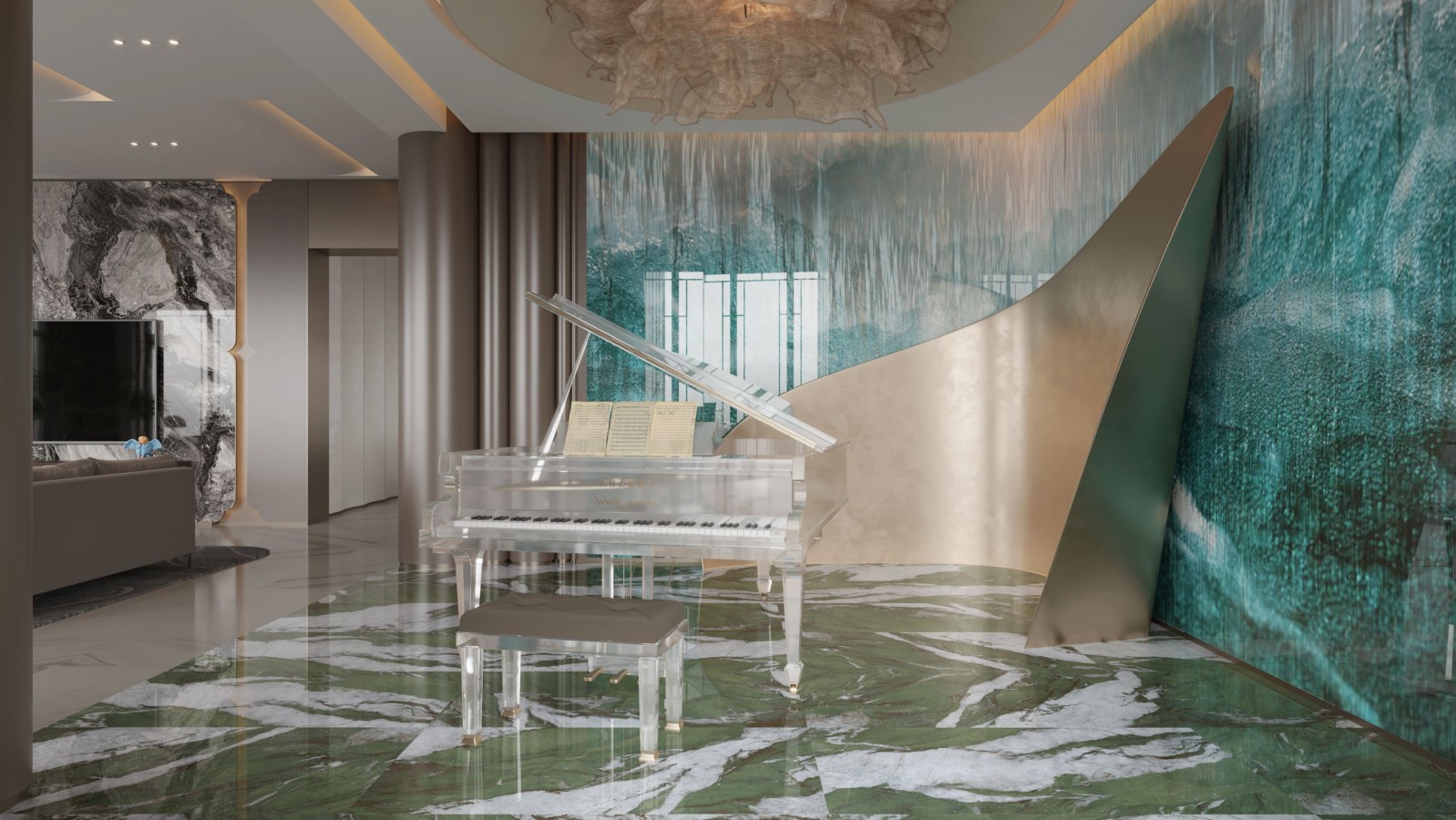 Керамогранит Basconi Home 120x60 Jungle Stone BHW-0046 мрамор полированная зеленый 8мм Керамогранит Basconi Home 120x60 Jungle Stone BHW-0046 мрамор полированная зеленый 8мм