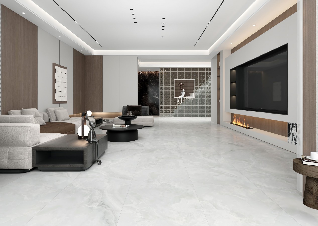 Керамогранит Basconi Home 120x60 Onyx White BHC-6001 мрамор полуматовая белый 10мм Керамогранит Basconi Home 120x60 Onyx White BHC-6001 мрамор полуматовая белый 10мм