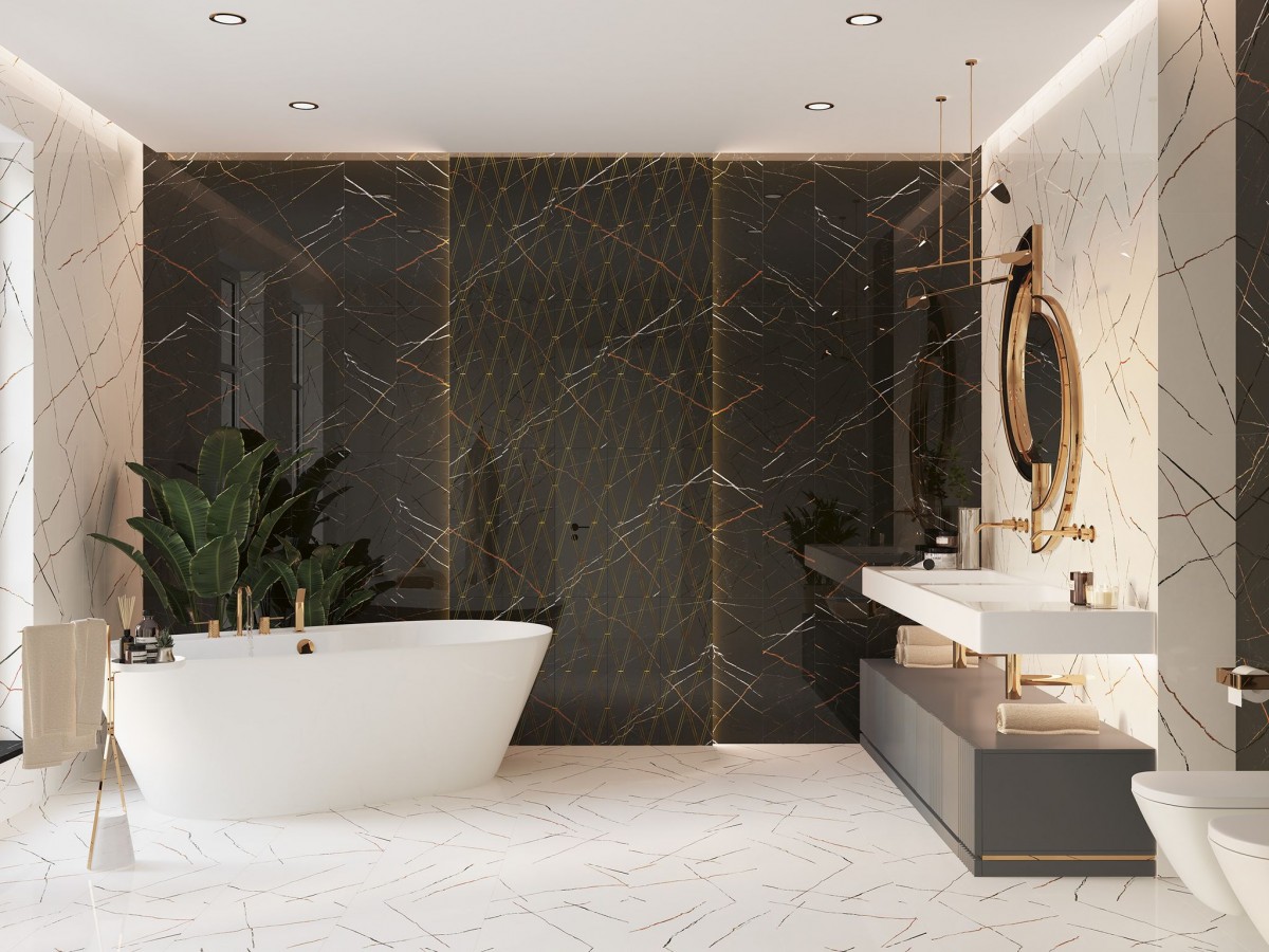 Коллекция Золотой И Черный/black & Gold Eletto Ceramica